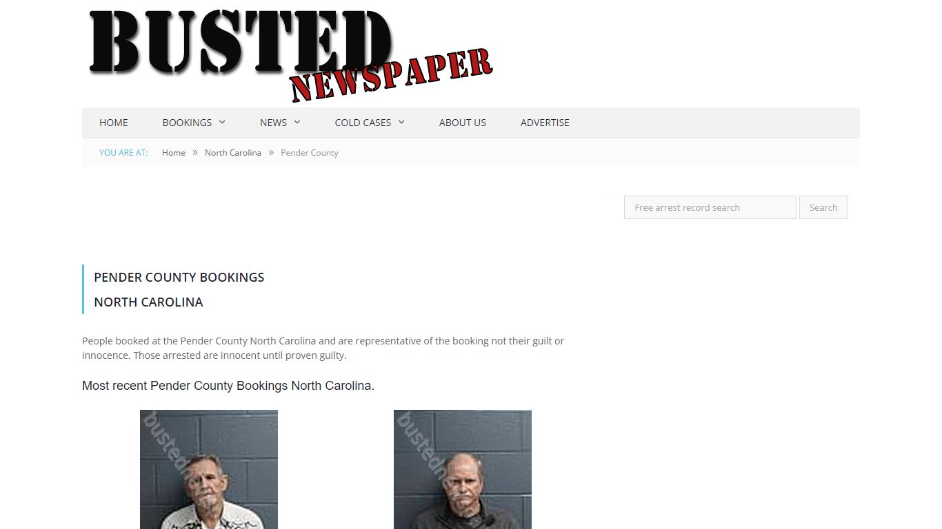 Pender County, NC Mugshots - BUSTEDNEWSPAPER.COM