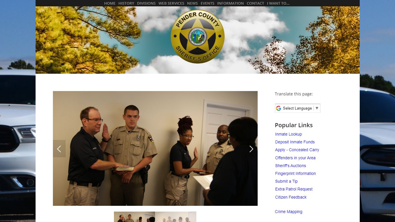 Jail Images | Pender County Sheriff's Office